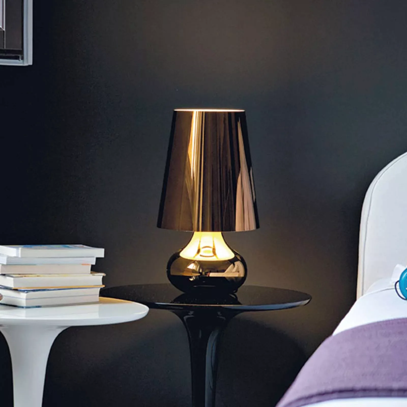 Kartell Cindy LED-Tischleuchte, grau metallic günstig online kaufen