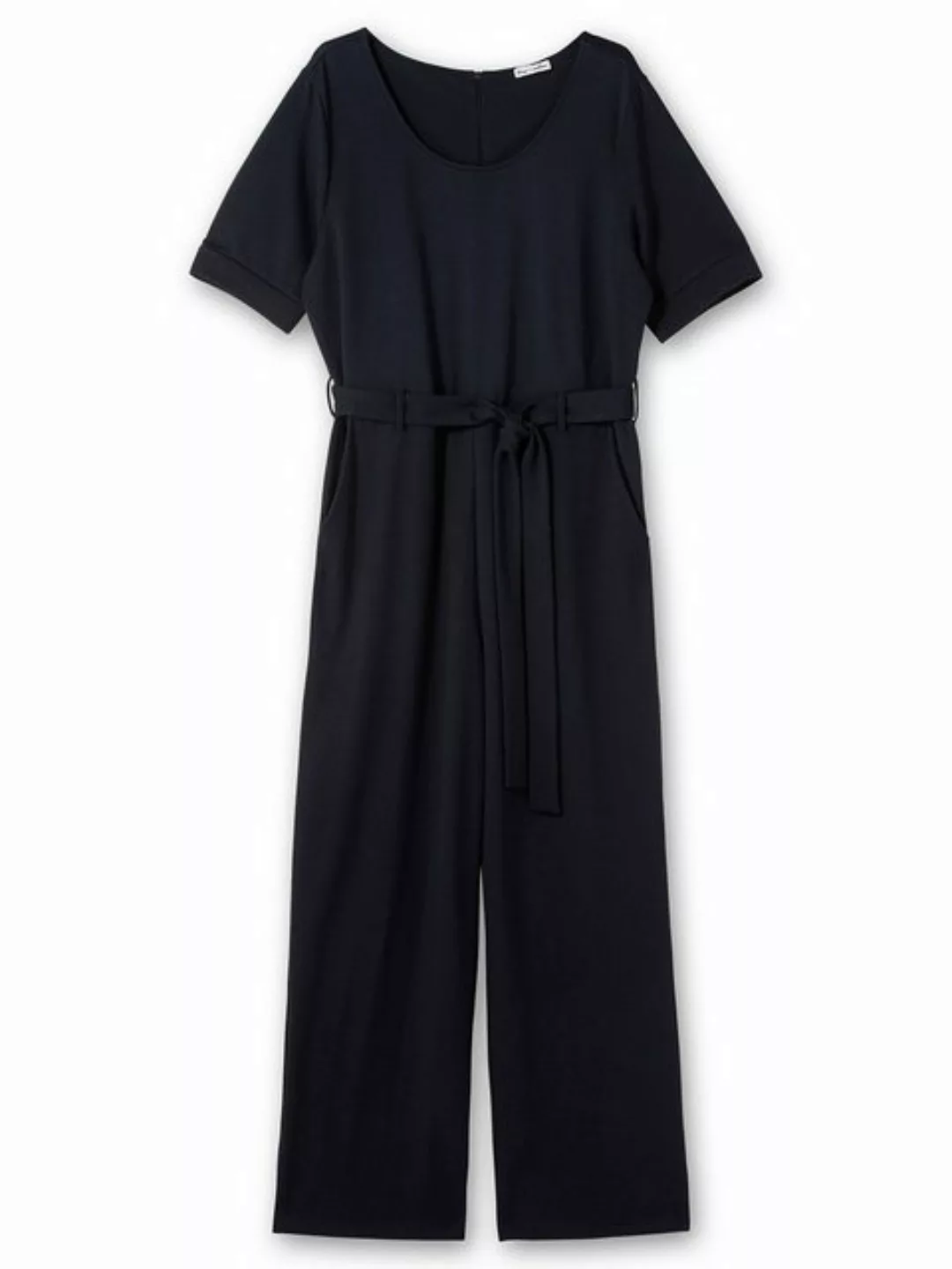 sheego by Joe Browns Jumpsuit "Große Größen", mit Bindegürtel und weitem Be günstig online kaufen