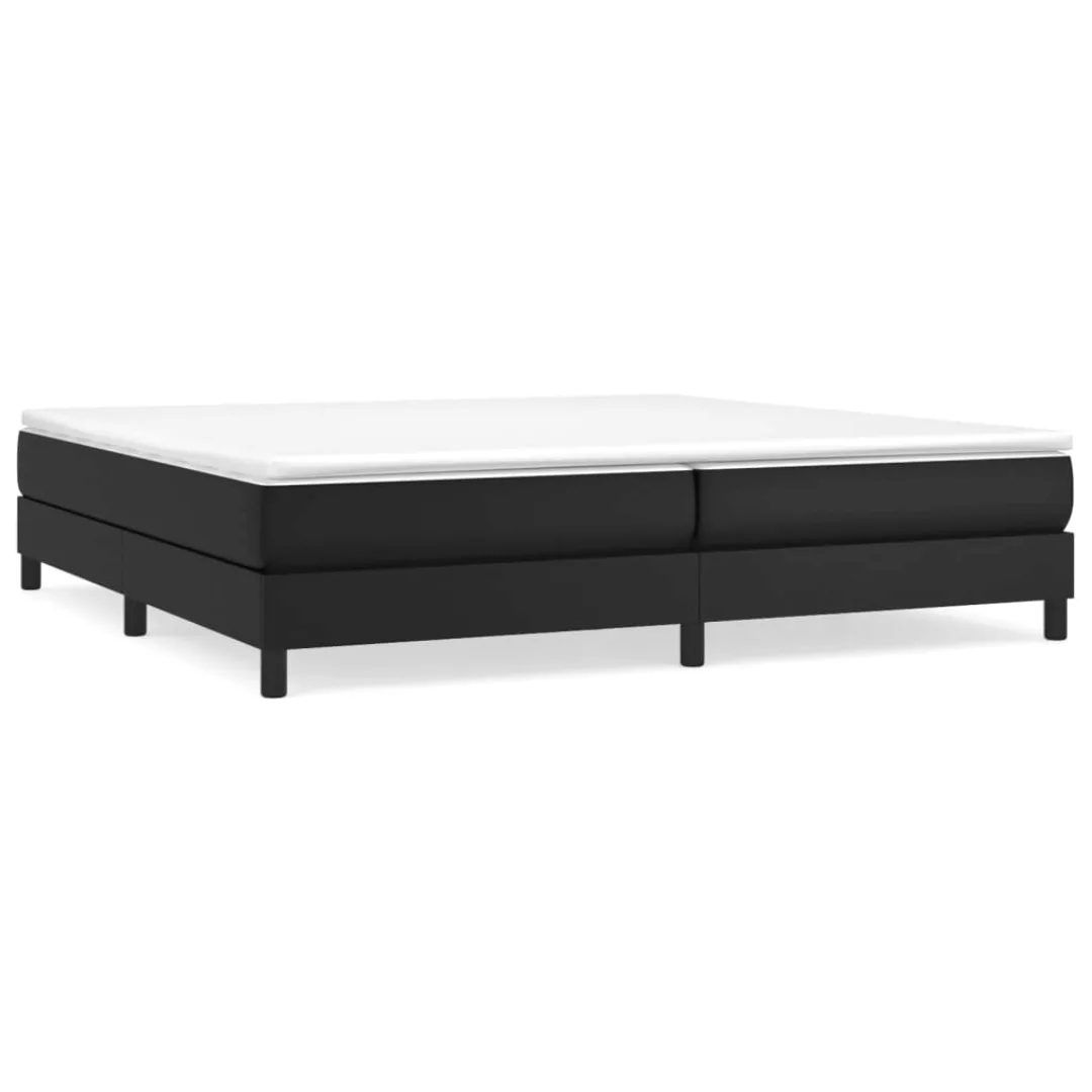 Vidaxl Boxspringbett Schwarz 200x200 Cm Kunstleder günstig online kaufen