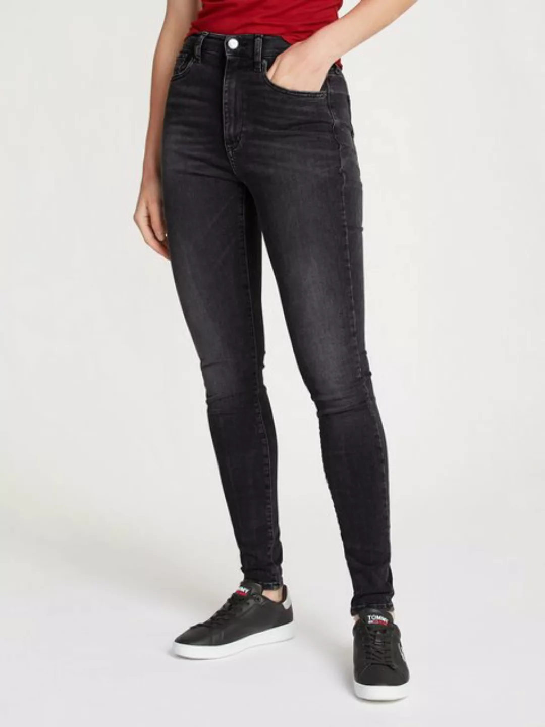 Tommy Jeans Skinny-fit-Jeans SYLVIA HGH SKN DH1282 mit Logo-Badge günstig online kaufen