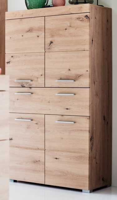 trendteam Midischrank Amanda (Badschrank in Asteiche, 72 x 132 cm) Mehrzwec günstig online kaufen