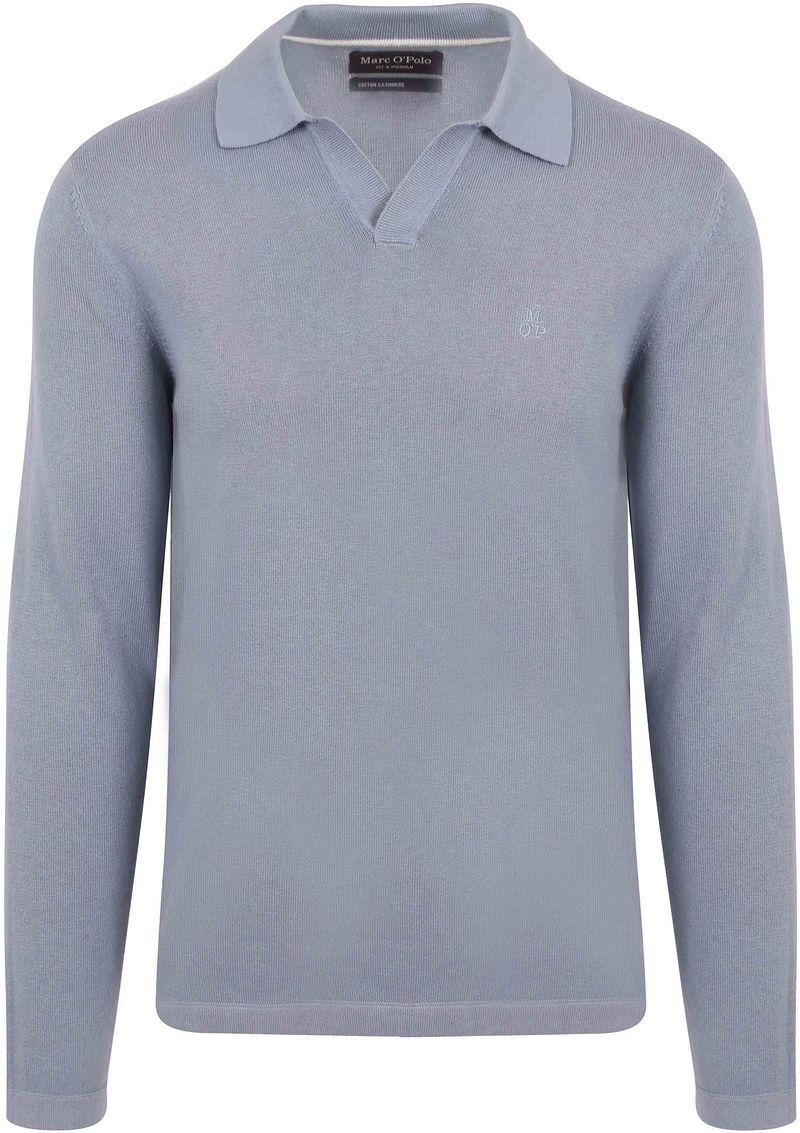 Marc O'Polo Longsleeve Poloshirt Riva Hellblau - Größe XXL günstig online kaufen