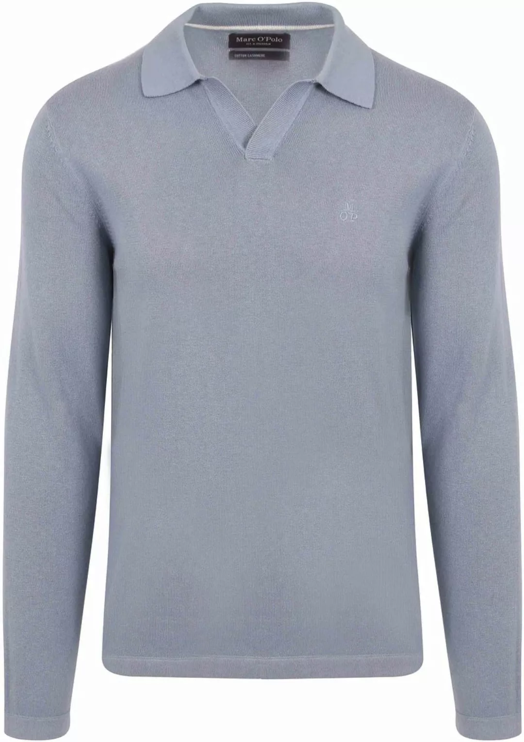 Marc O'Polo Longsleeve Poloshirt Riva Hellblau - Größe XXL günstig online kaufen