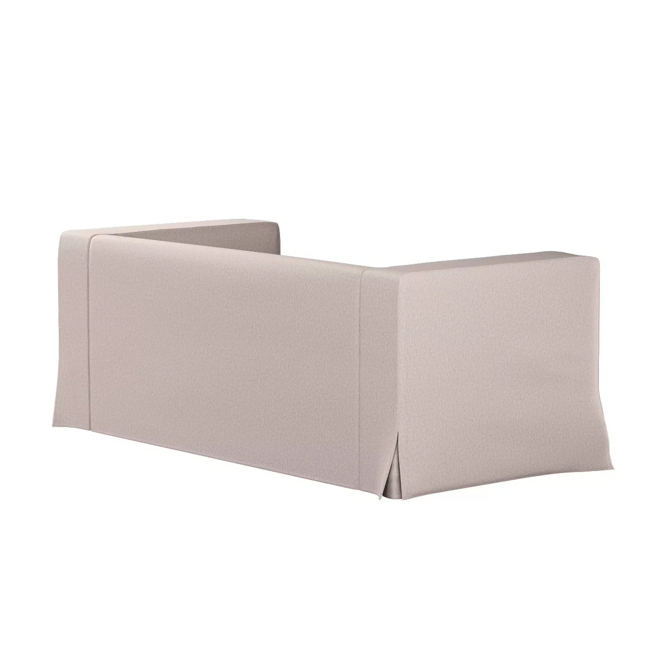 Bezug für Klippan 2-Sitzer Sofa, lang mit Kellerfalte, hellbeige, Klippan 2 günstig online kaufen