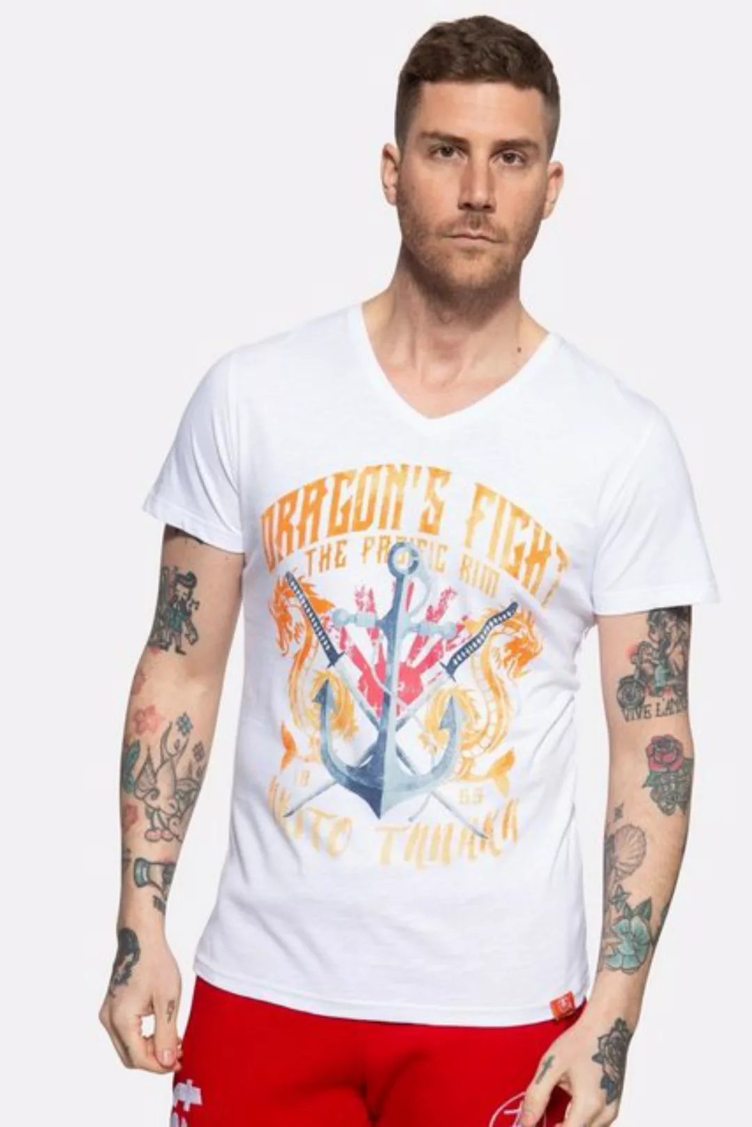 Akito Tanaka T-Shirt Dragon Anchor mit starkem Frontprint günstig online kaufen