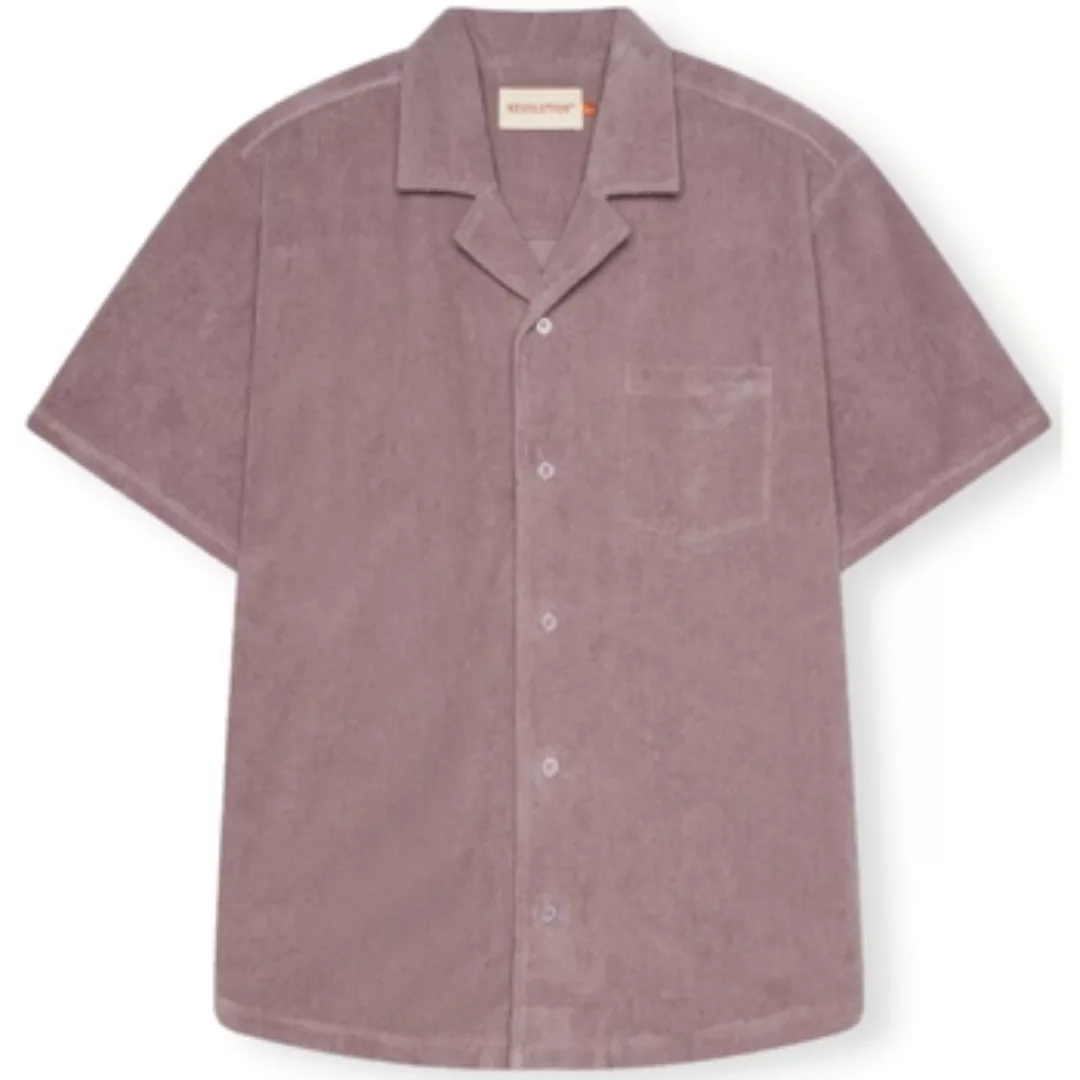 Revolution  Hemdbluse Terry Cuban Shirt S/S - Purple günstig online kaufen