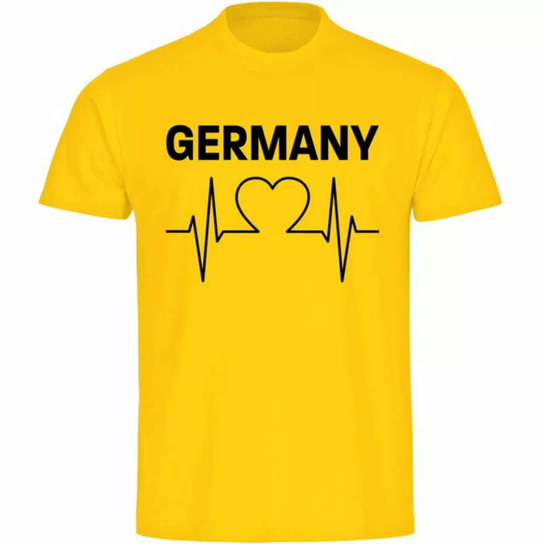 multifanshop T-Shirt Herren Germany - Herzschlag - Männer günstig online kaufen
