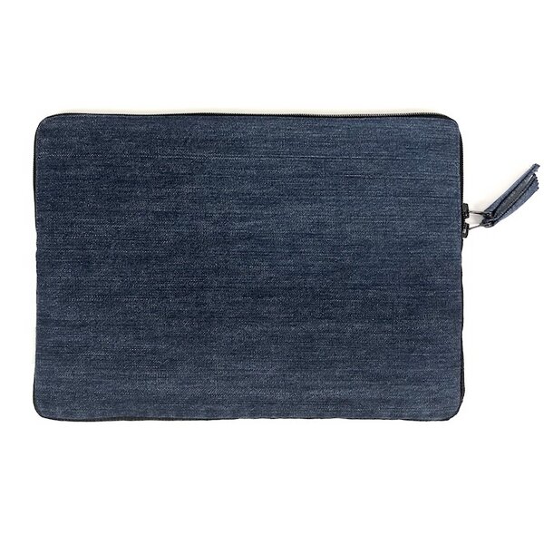 Laptophülle 13" Jeans Und Karo Upcycled günstig online kaufen