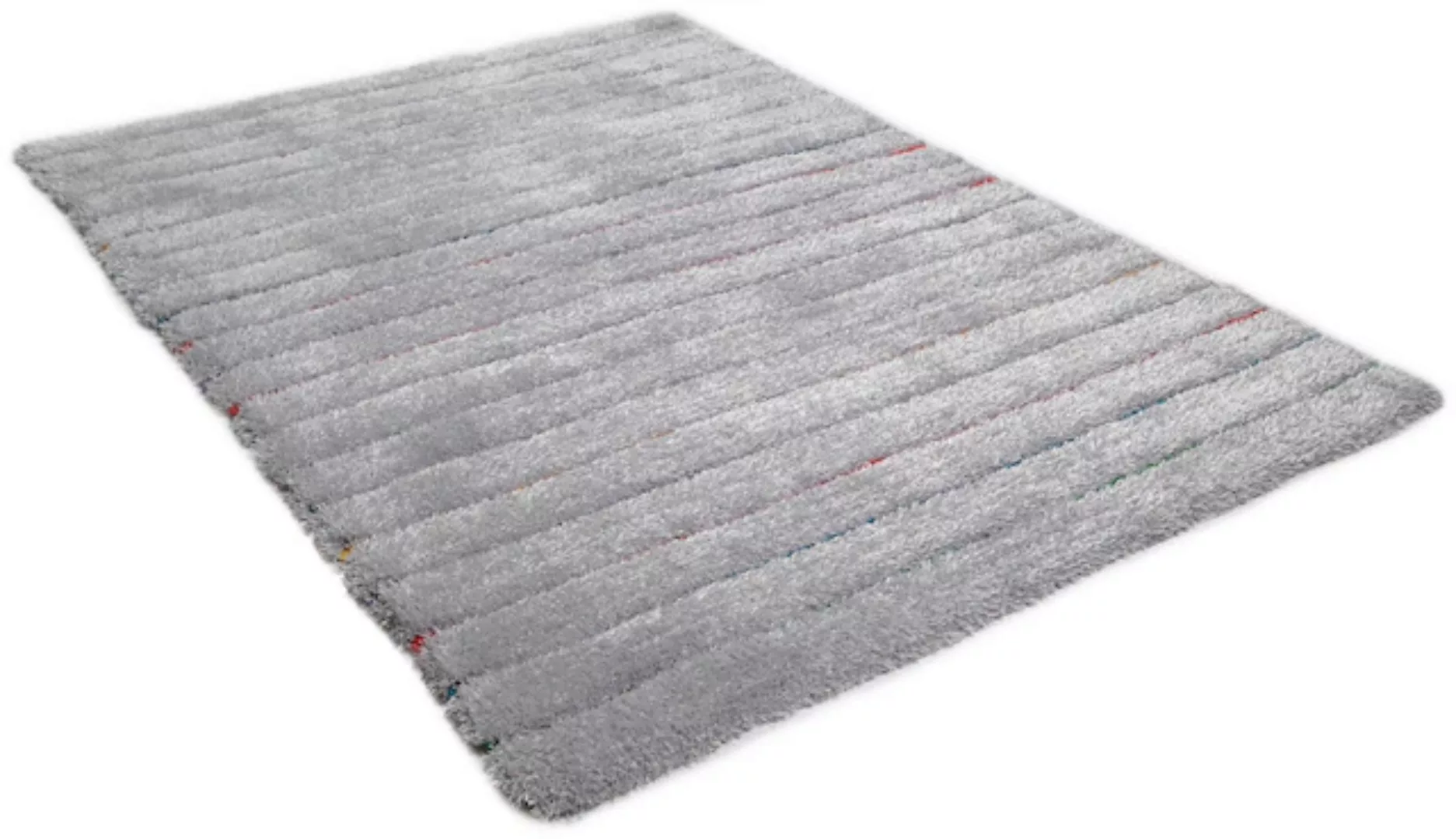 TOM TAILOR HOME Hochflor-Teppich »Soft Hidden Stripes«, rechteckig, super w günstig online kaufen