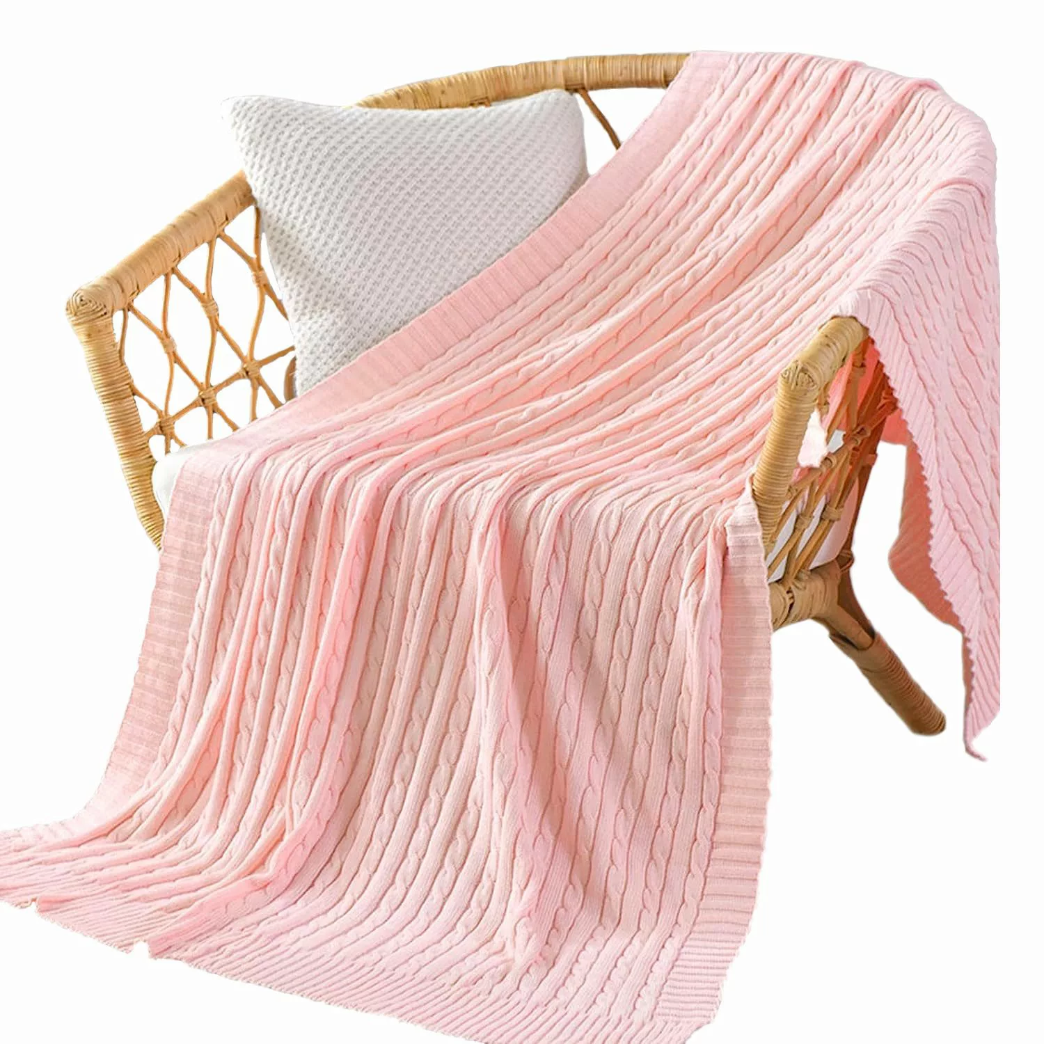 Einschlagdecke Weiche gestrickte Wolldecke, Sofadecke, Schlafdecke, günstig online kaufen