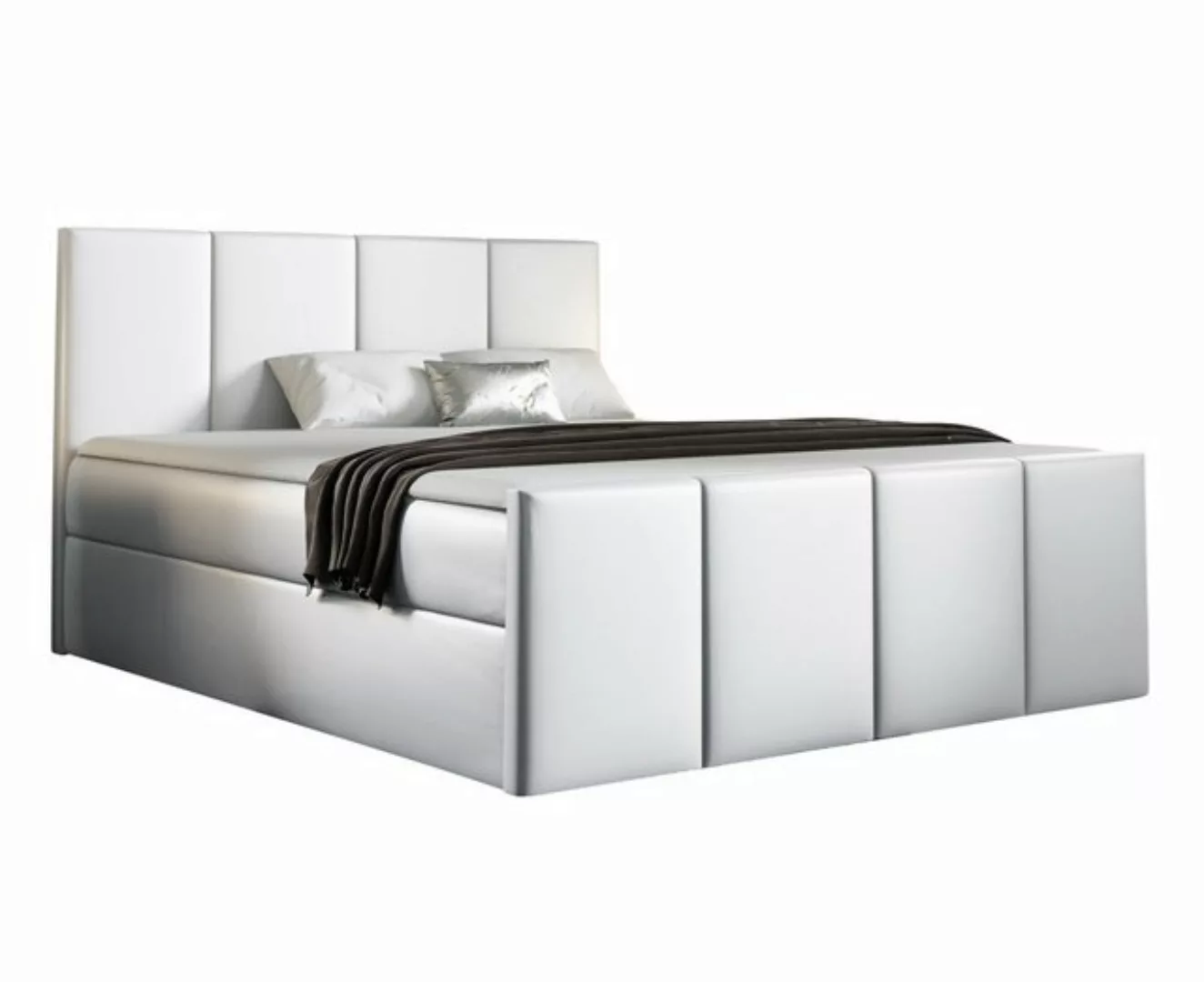 Furnix Boxspringbett LARSH 120-200x200 Doppelbett mit Topper & Bettkasten E günstig online kaufen