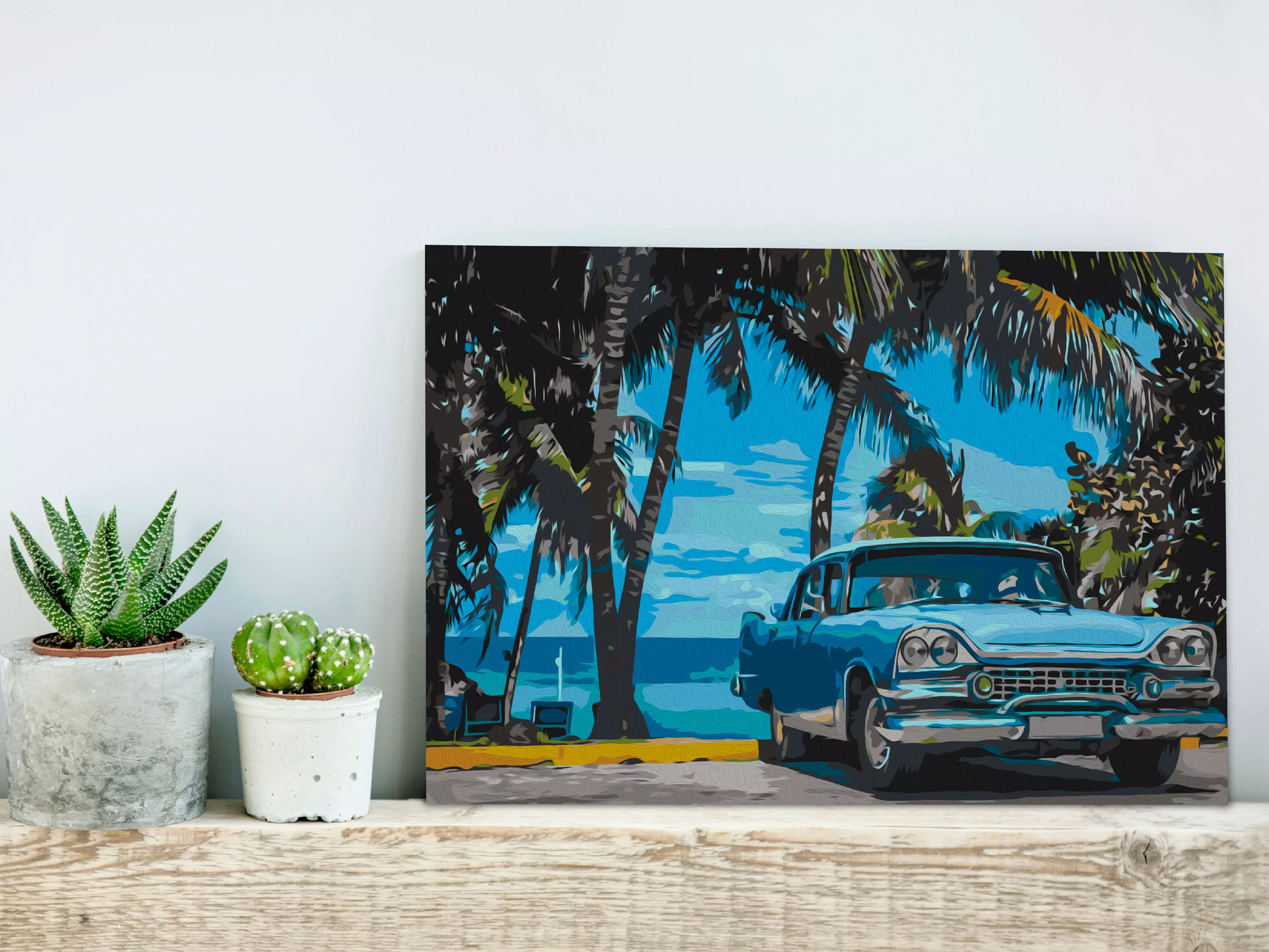 Malen Nach Zahlen - Car Under Palm Trees günstig online kaufen