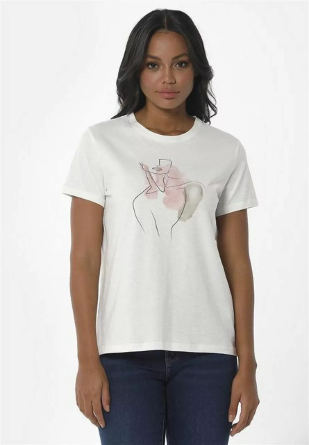 ORGANICATION T-Shirt Women's Printed T-shirt in Desert Rose günstig online kaufen