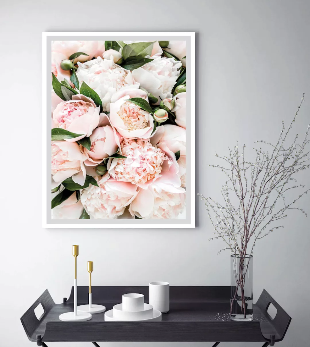 queence Bild "Stefanie", Blumen, gerahmt, Rosen günstig online kaufen