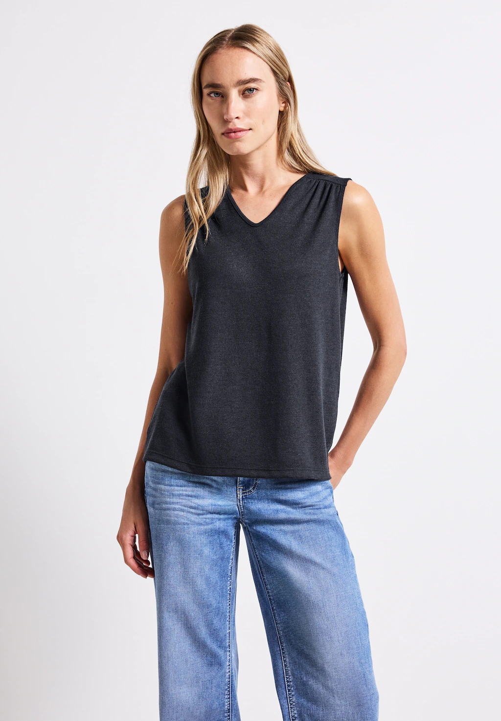 STREET ONE Tanktop, mit V-Ausschnitt günstig online kaufen