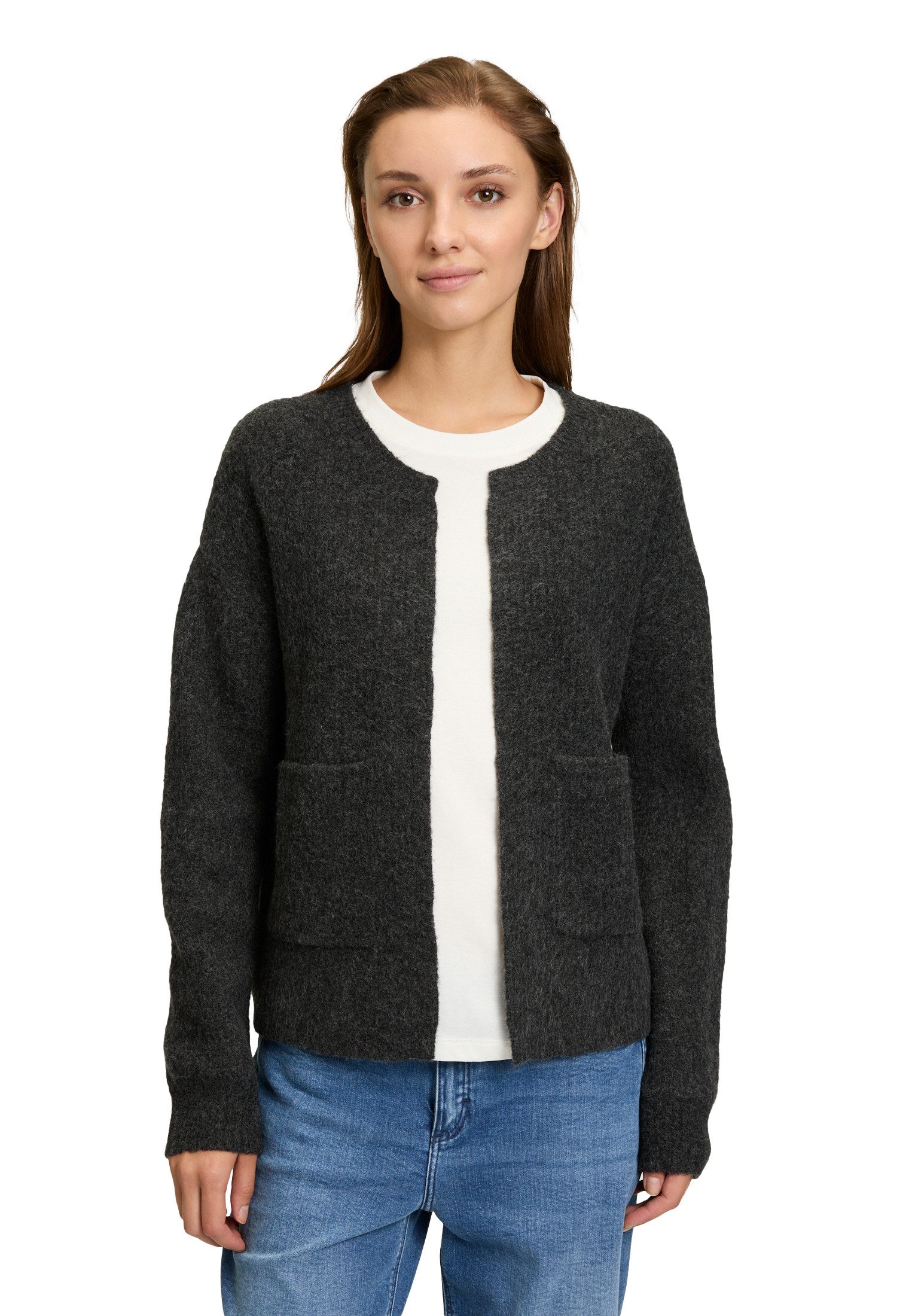 Cartoon Strickjacke "Cartoon Damen Strick-Cardigan mit Taschen", Struktur günstig online kaufen