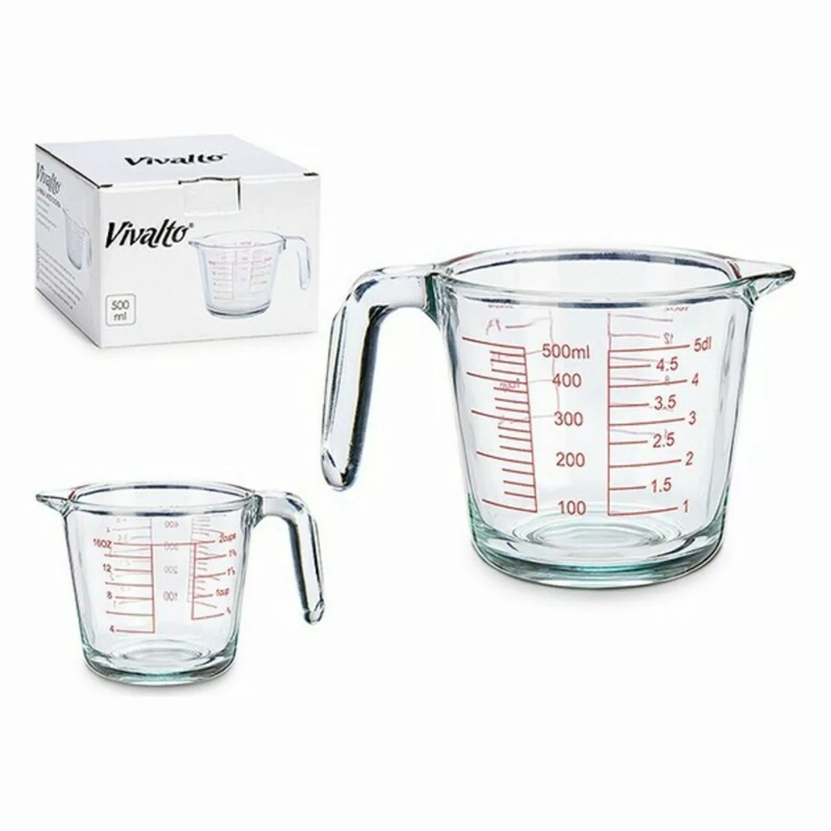 Messbecher Vivalto Durchsichtig Kristall 500 Ml günstig online kaufen