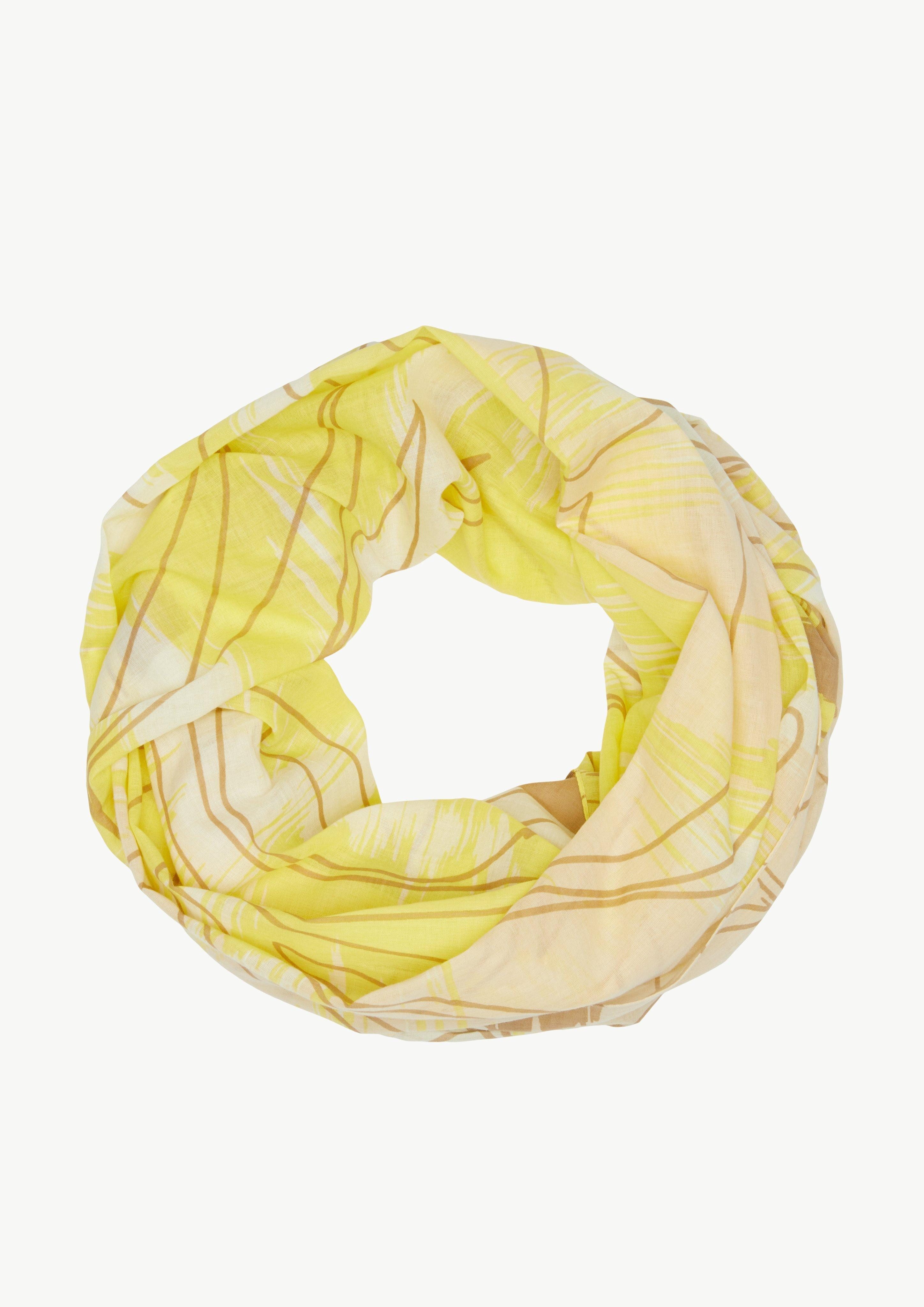 Comma Halstuch Loop-Schal mit floralem Muster günstig online kaufen