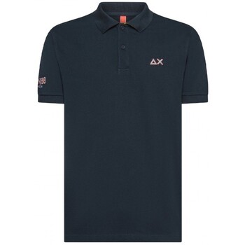 Sun68  T-Shirts & Poloshirts Polo Sun68 Logo Beach Blau günstig online kaufen