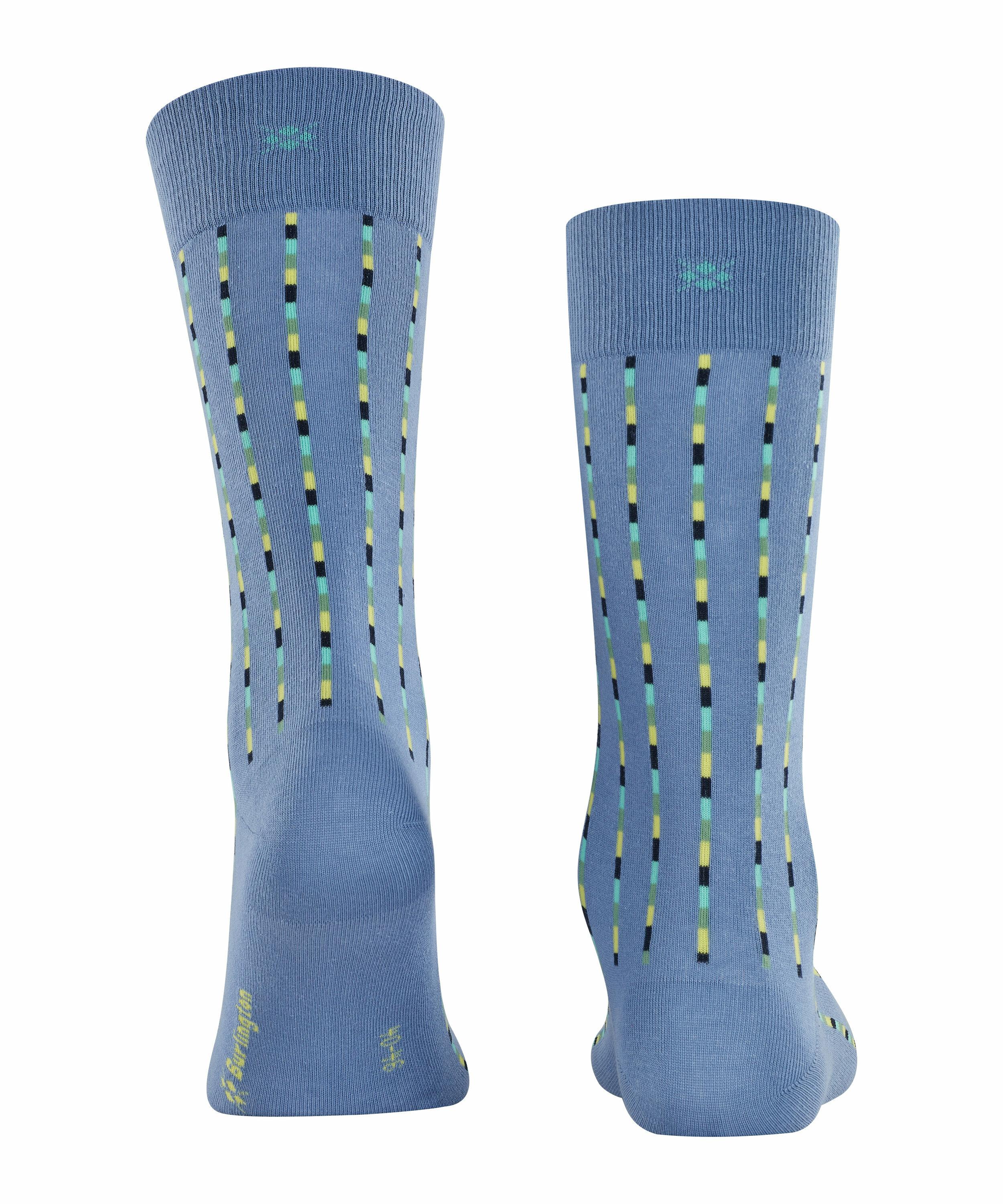 Burlington Pinstripe Herren Socken, 40-46, Blau, Baumwolle, 21932-640402 günstig online kaufen