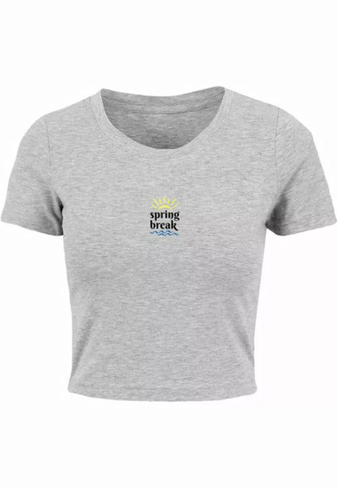 Merchcode T-Shirt Merchcode Damen Ladies Spring break - Cropped Tee (1-tlg) günstig online kaufen