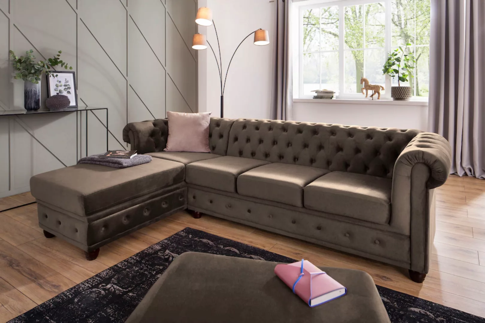 Home affaire Chesterfield-Sofa "New Castle" günstig online kaufen