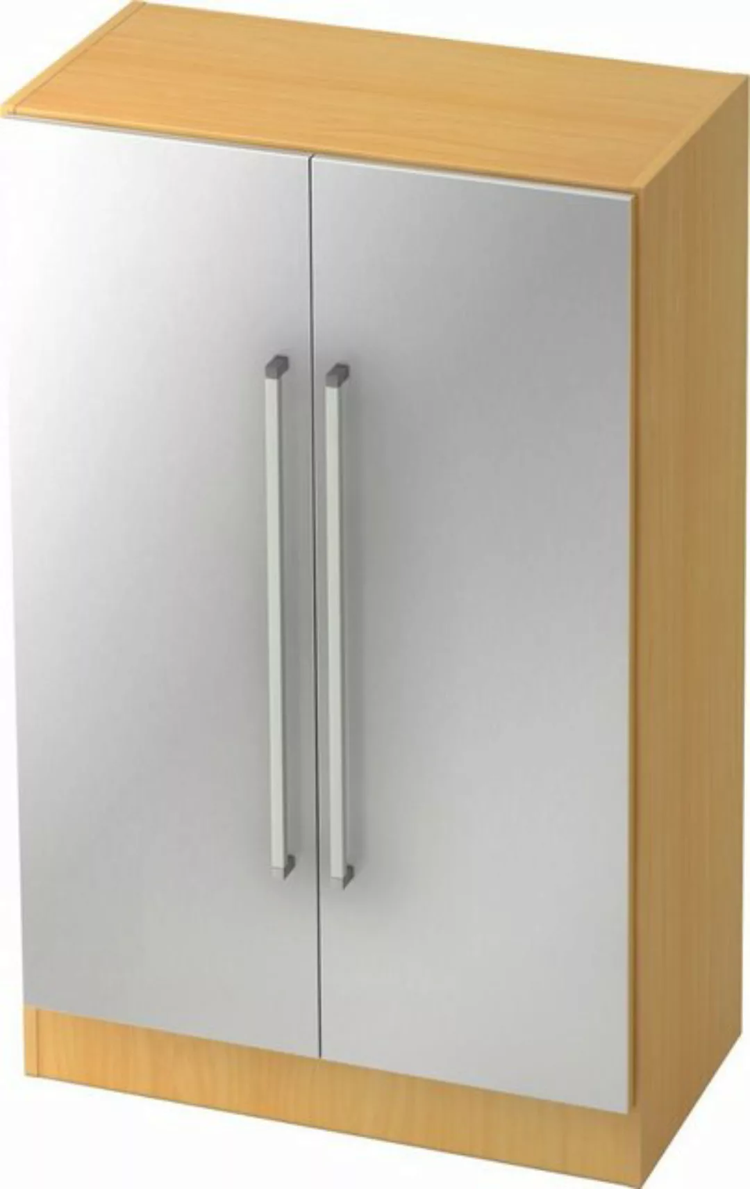 Aktenschrank Schrank Solid 3OH BxTxH 80x42x127cm Griff CE Buche/Silber günstig online kaufen