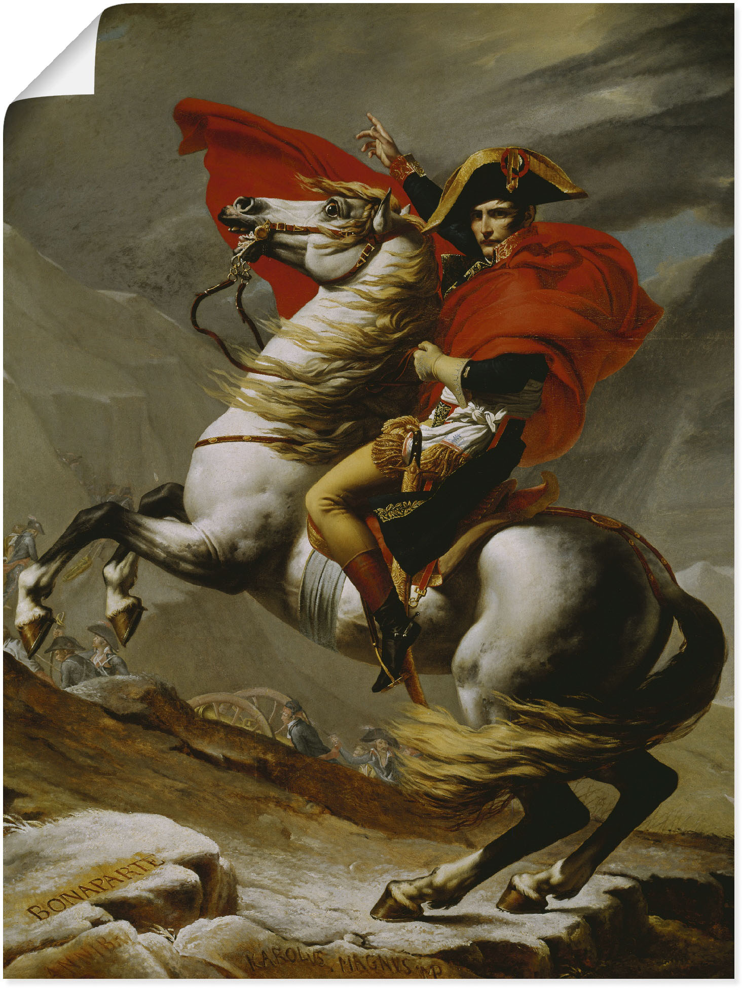 Artland Wandbild "Napoleon bei der Überquerung der Alpen.", Menschen, (1 St günstig online kaufen