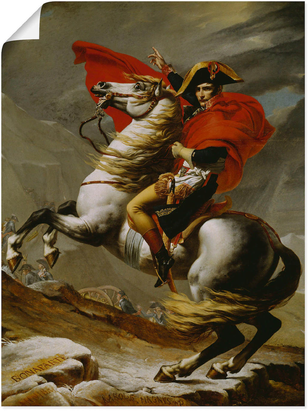 Artland Wandbild "Napoleon bei der Überquerung der Alpen.", Menschen, (1 St günstig online kaufen