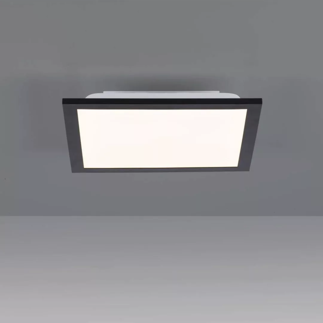 LED Deckenleuchte Flat in Schwarz 6W 750lm günstig online kaufen