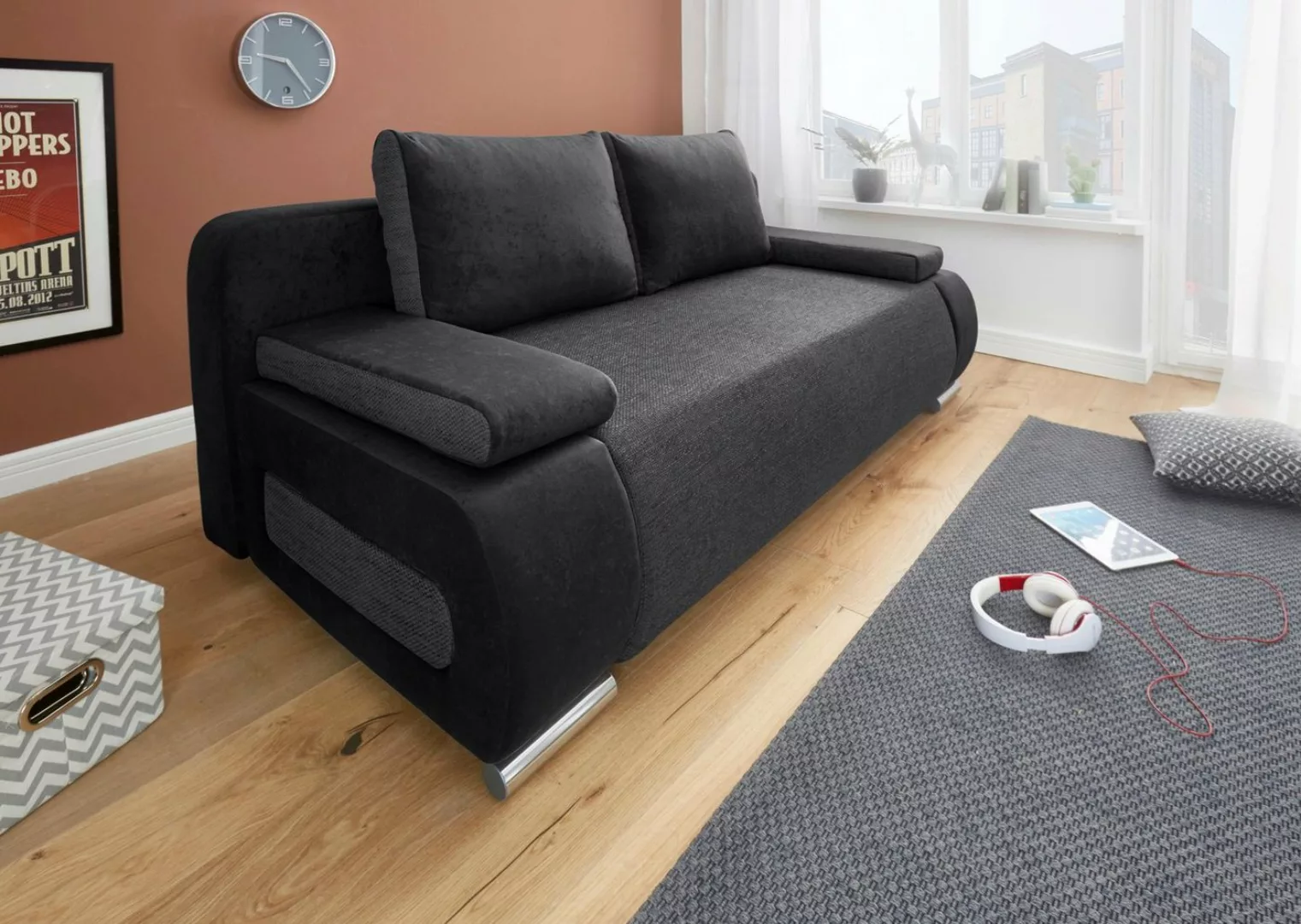 COLLECTION AB Schlafsofa Moritz, mit Bettfunktion und Bettkasten, komfortab günstig online kaufen