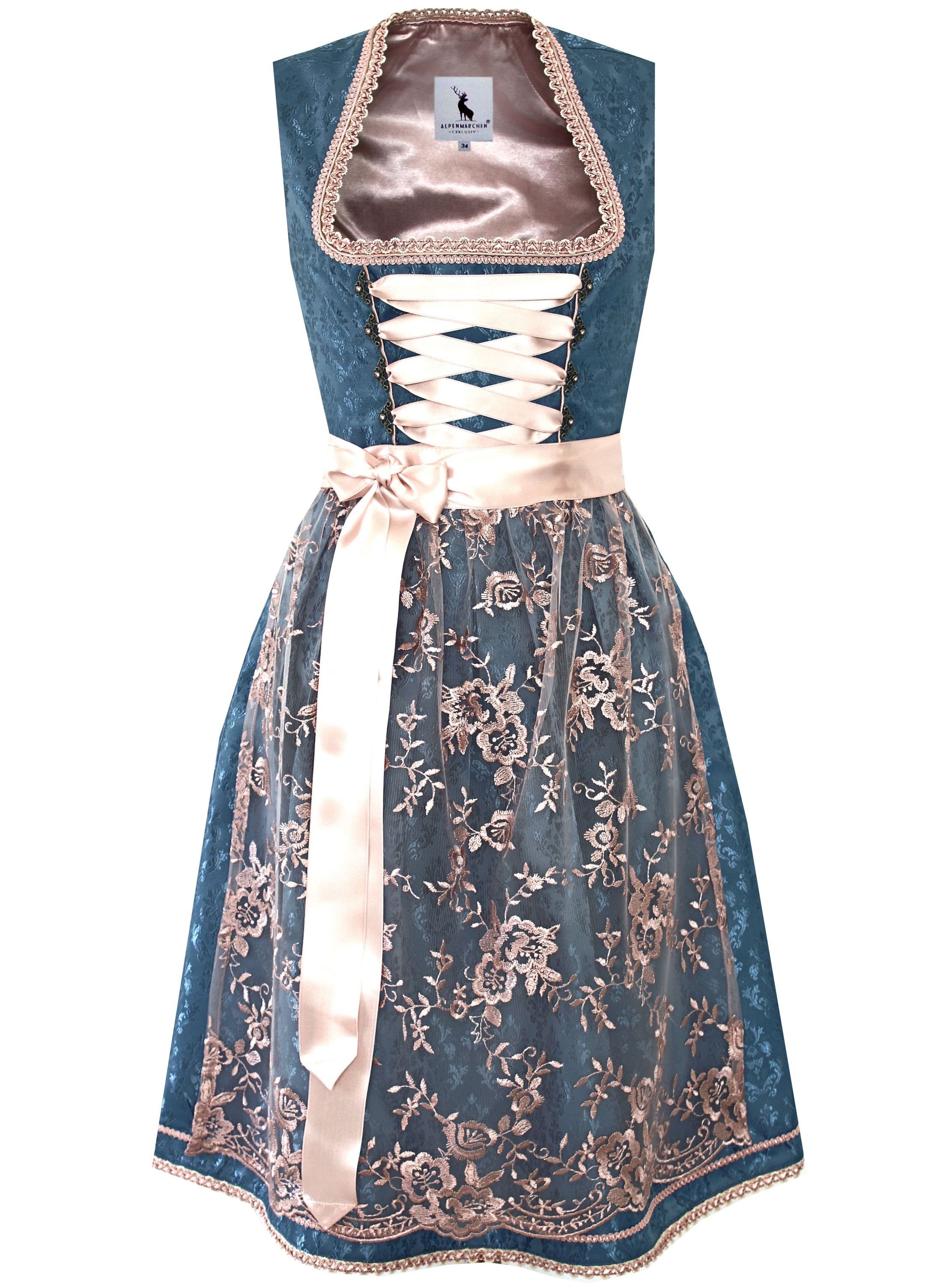 Alpenmärchen Dirndl Dirndl Zoe in blau günstig online kaufen