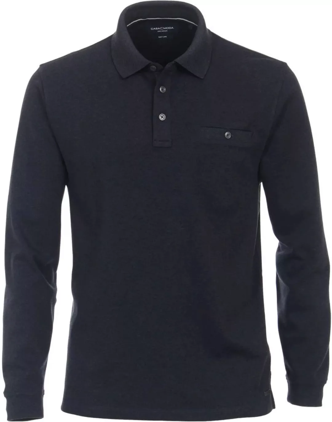 Casa Moda Poloshirt LS Navy Blau - Größe L günstig online kaufen