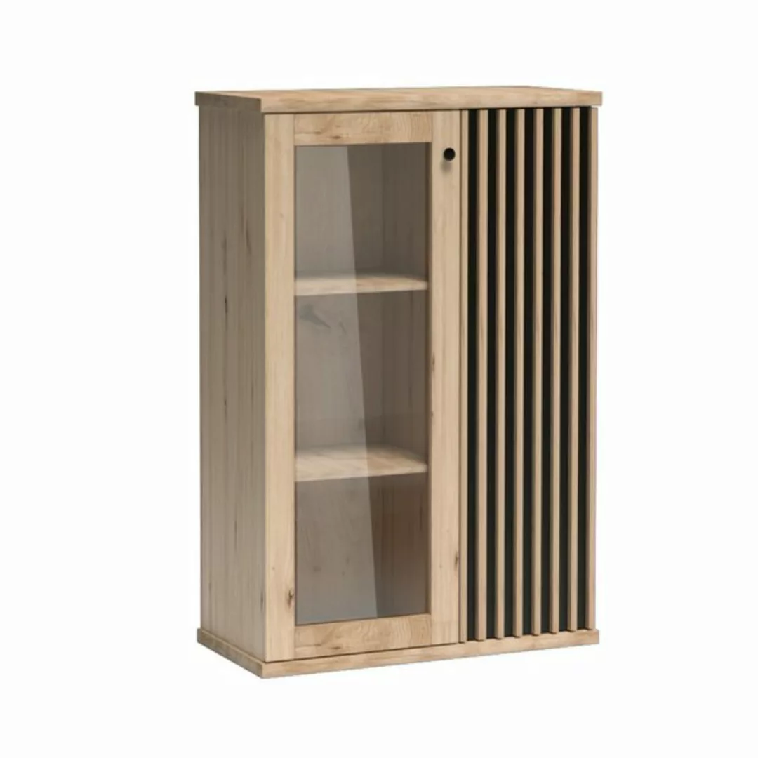 Furnix Vitrine CALLINI C-3 elegante Standvitrine 2-türig mit Glastür 1 Tür günstig online kaufen