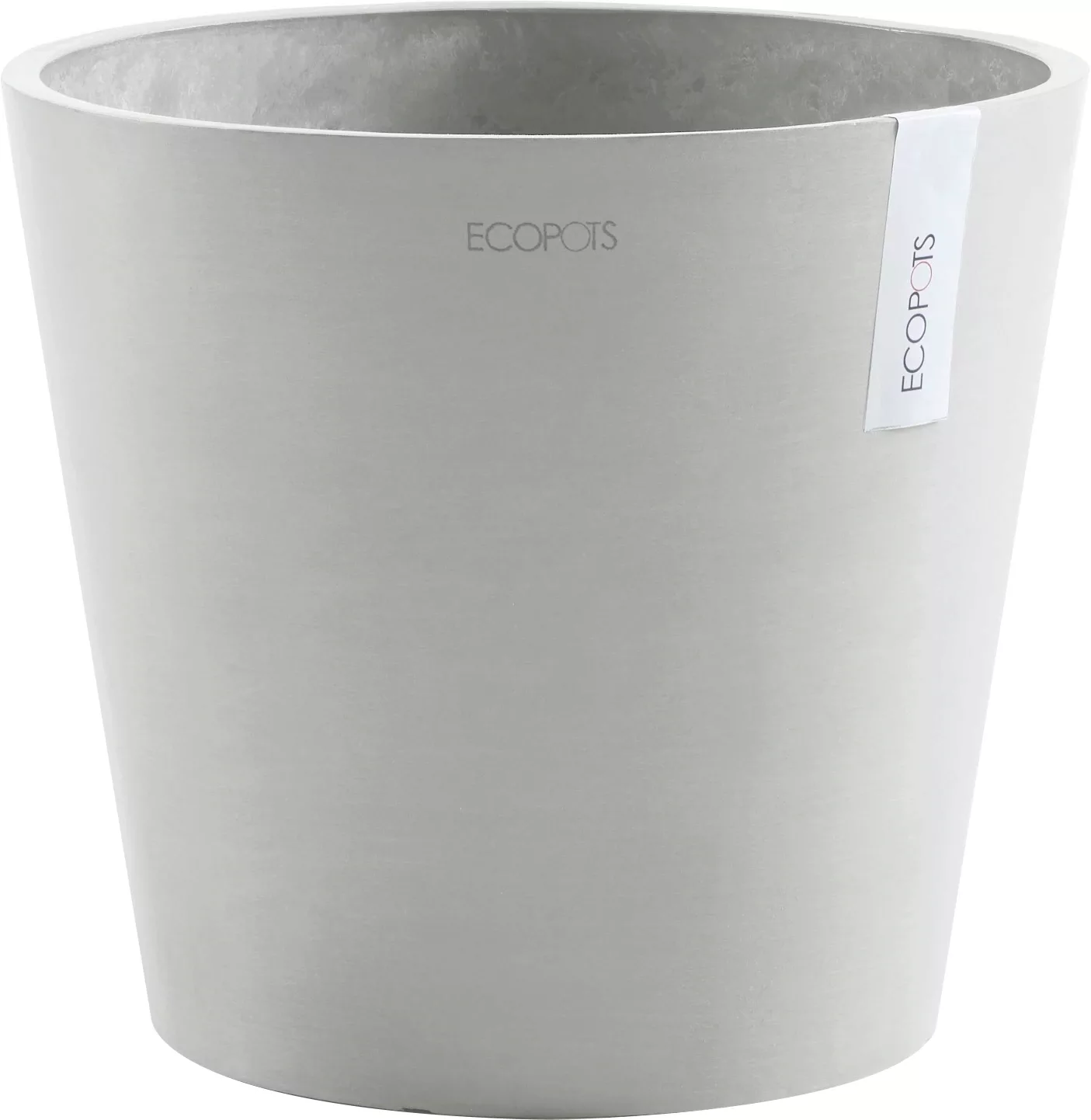 Ecopots Pflanztopf Amsterdam Weißgrau 30 cm x 26 cm günstig online kaufen