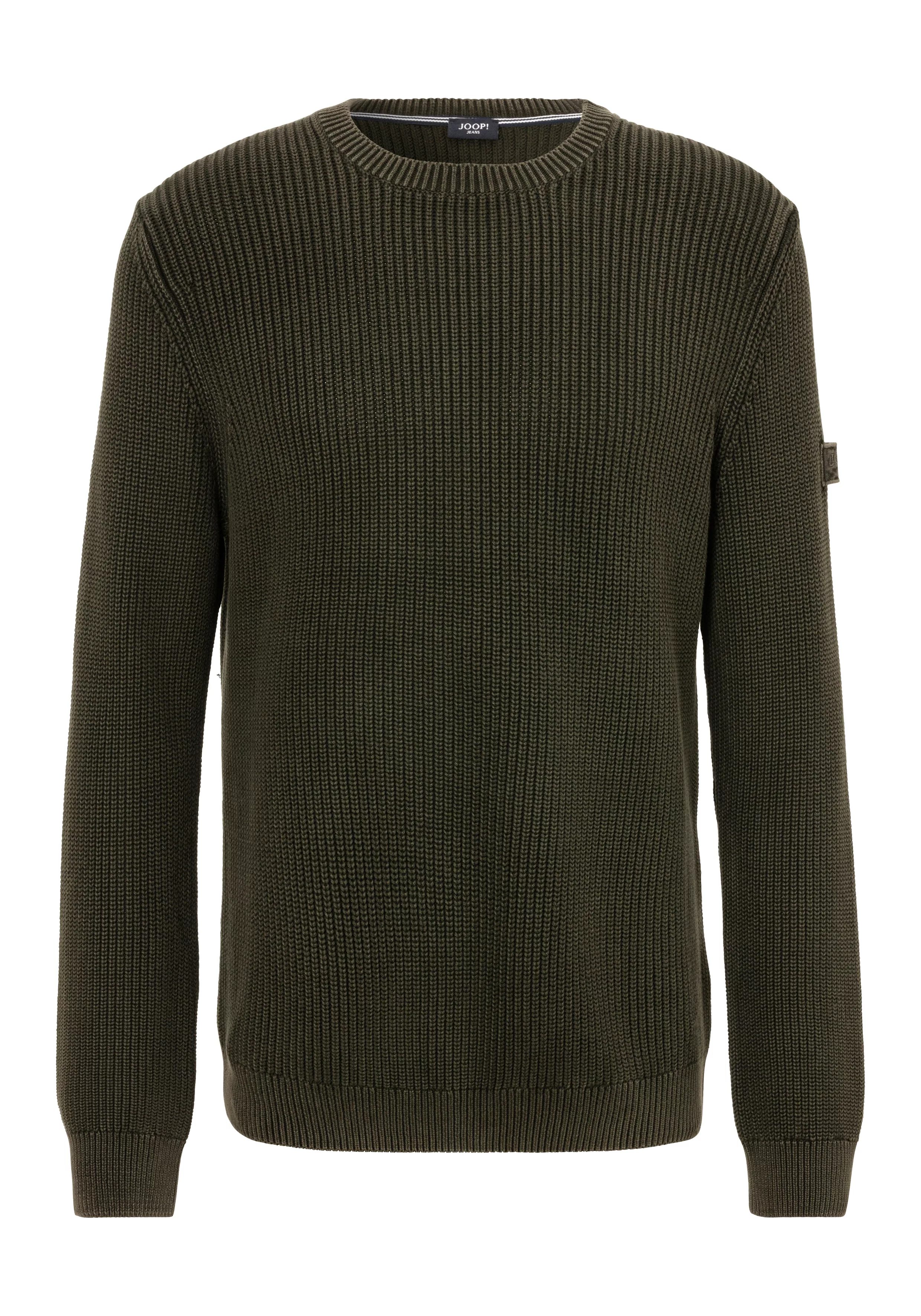 Joop Jeans Sweatshirt Herren Strickpullover - Haro, Rundhals, einfarbig günstig online kaufen