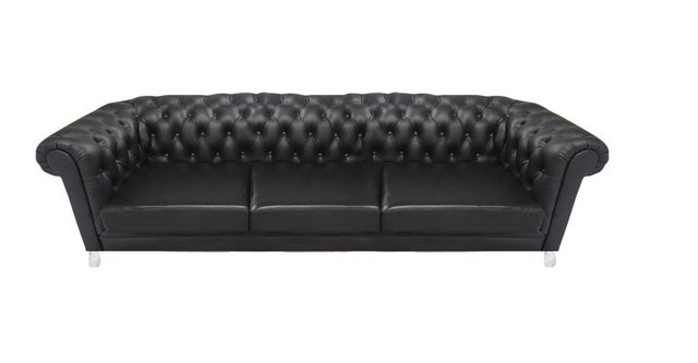 JVmoebel 3-Sitzer Chesterfield Schwarzes Edles Sofa Designer Wohnzimmer, 1 günstig online kaufen