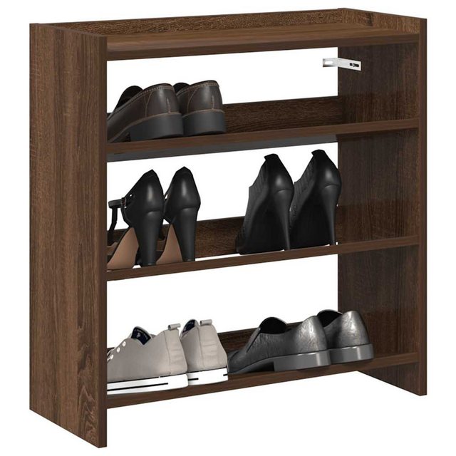 vidaXL Schuhschrank Schuhregal Braun Eichen-Optik 60x25x62 cm Holzwerkstoff günstig online kaufen