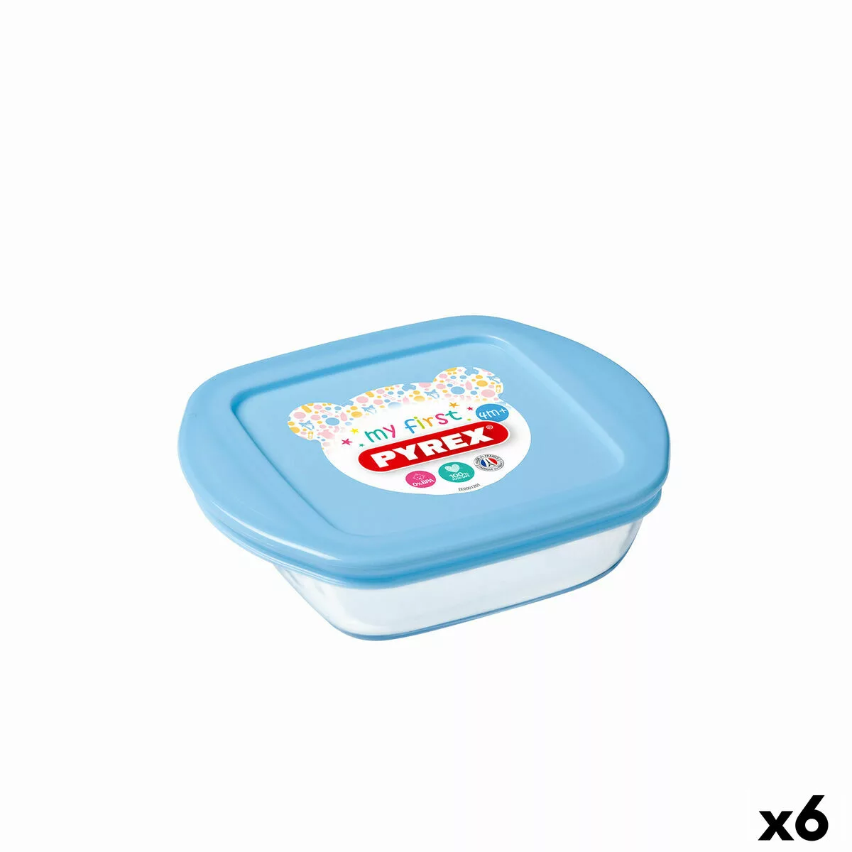 Viereckige Lunchbox Mit Deckel Pyrex Baby Storage Durchsichtig Glas (350 Ml günstig online kaufen