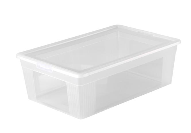 Aufbewahrungsbox Easy XL Klarsicht zum Schrank ca. 37 x 24 x 12 cm transpar günstig online kaufen