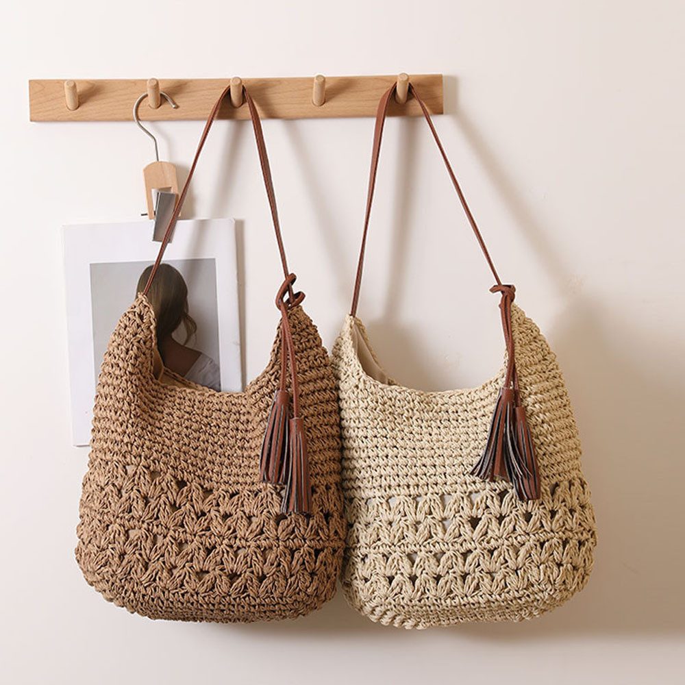RWEUOQ Strandtasche Women's Straw Bag Strandtasche, günstig online kaufen