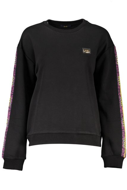 Cavalli Class Sweatshirt Schwarzer Damenpullover: Langarm, Rundhals günstig online kaufen