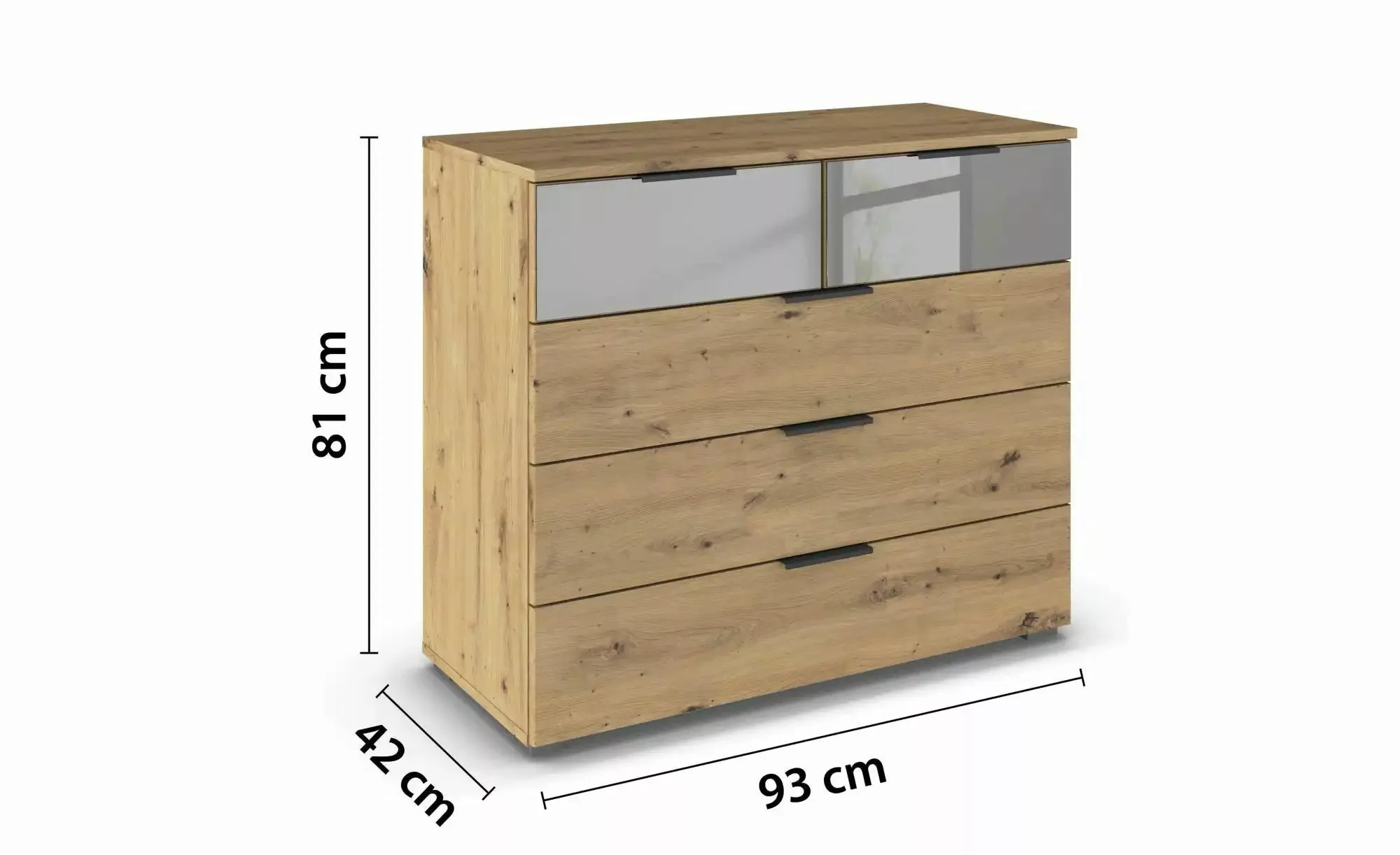 Kommode   ¦ holzfarben ¦ Maße (cm): B: 93 H: 81 Kommoden & Sideboards > Kom günstig online kaufen