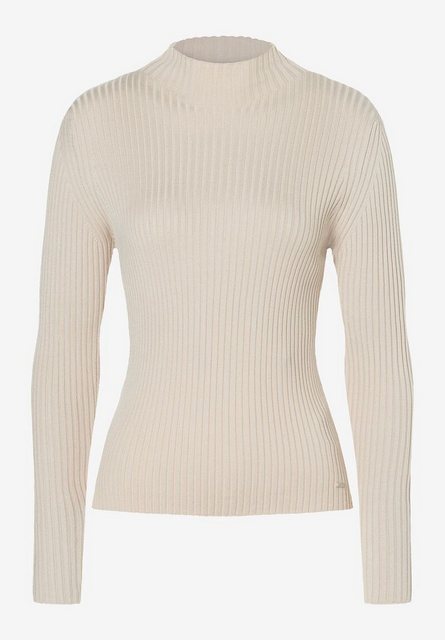 Rippstrick-Pullover, almond melange, Herbst-Kollektion günstig online kaufen