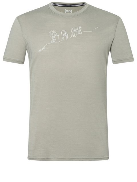 SUPER.NATURAL T-Shirt für Herren, aus Merinowolle M HIKING TEE mit coolem O günstig online kaufen