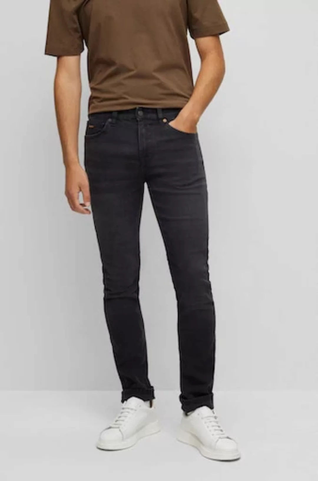 BOSS ORANGE Slim-fit-Jeans "Delaware BC-L-P", mit Leder-Badge günstig online kaufen