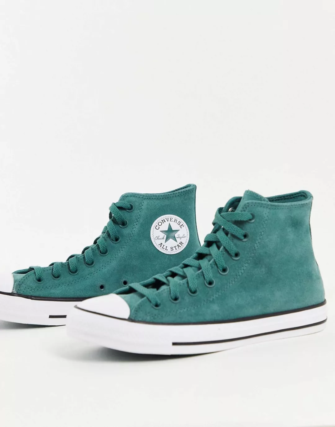 Converse – Chuck Taylor All Star – Sneaker aus Wildleder in Grün günstig online kaufen