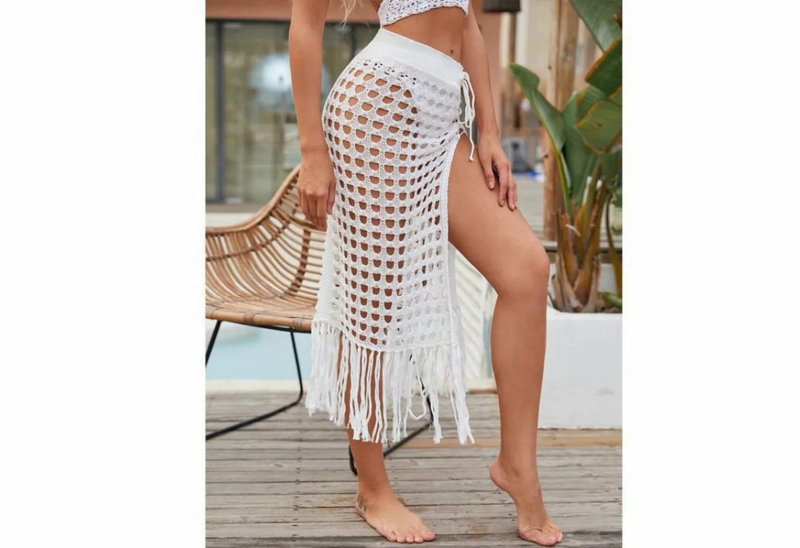 AUKUU Strandkleid Sommerlicher Strand-Midirock, modischer Strandrock für de günstig online kaufen