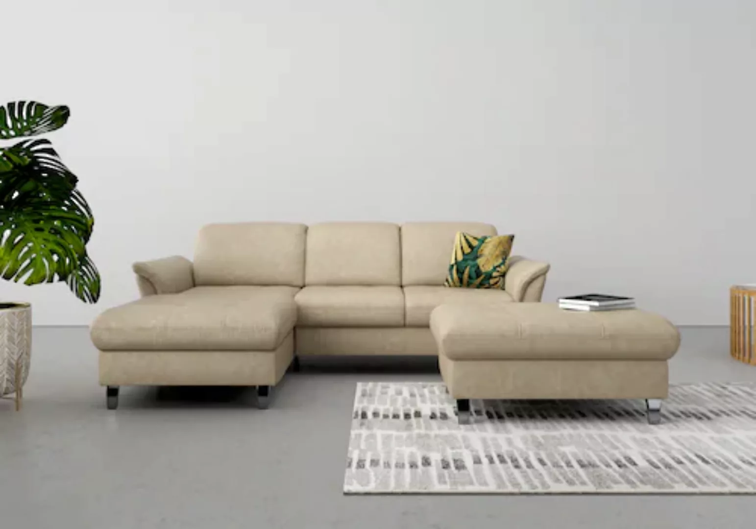 sit&more Ecksofa »Maggiore L-Form«, wahlweise mit Kopfteilverstellung, Bett günstig online kaufen