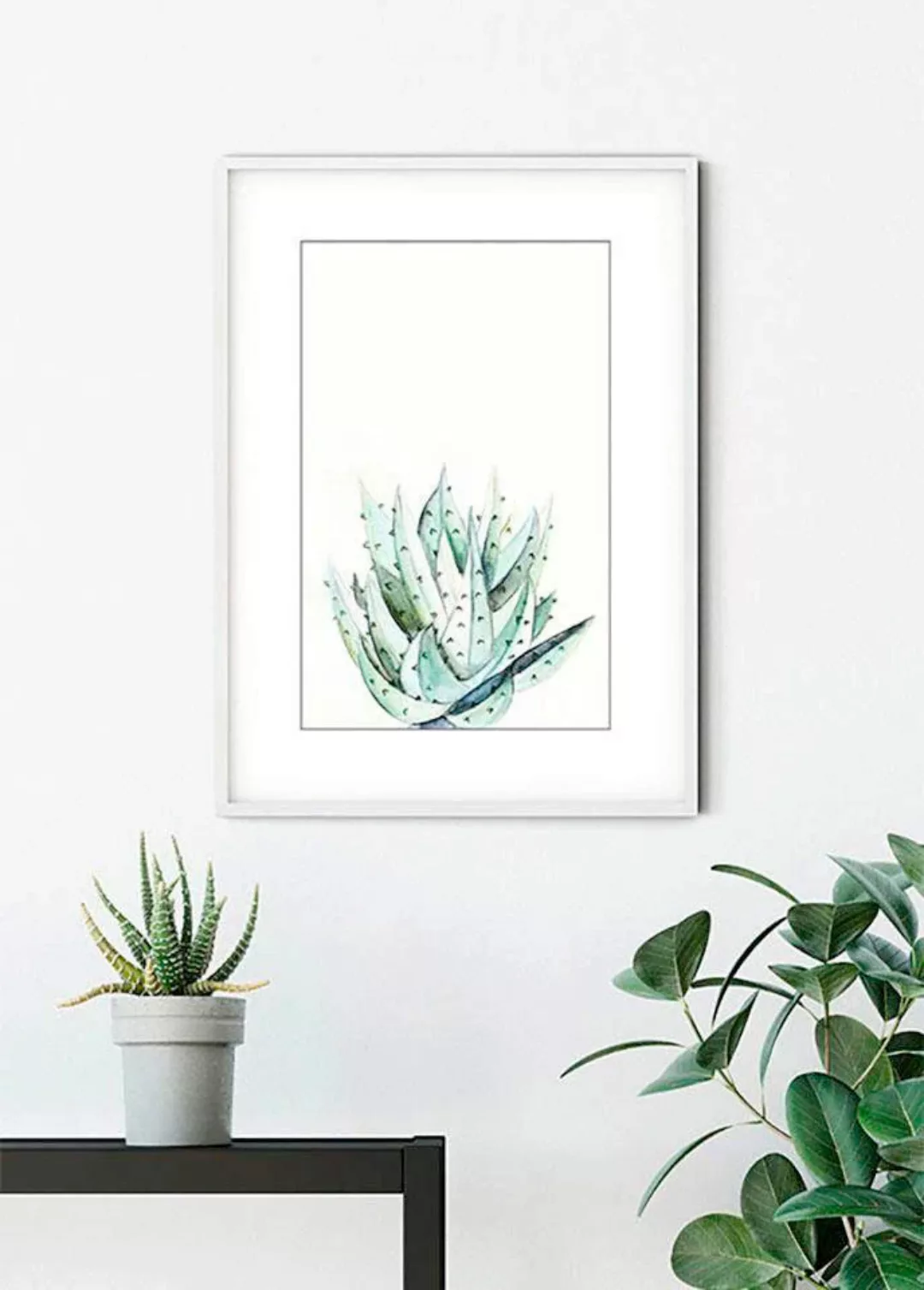 Komar Bild "Aloe Watercolor", Pflanzen-Blätter, (1 St.), Wandbild zur Dekor günstig online kaufen